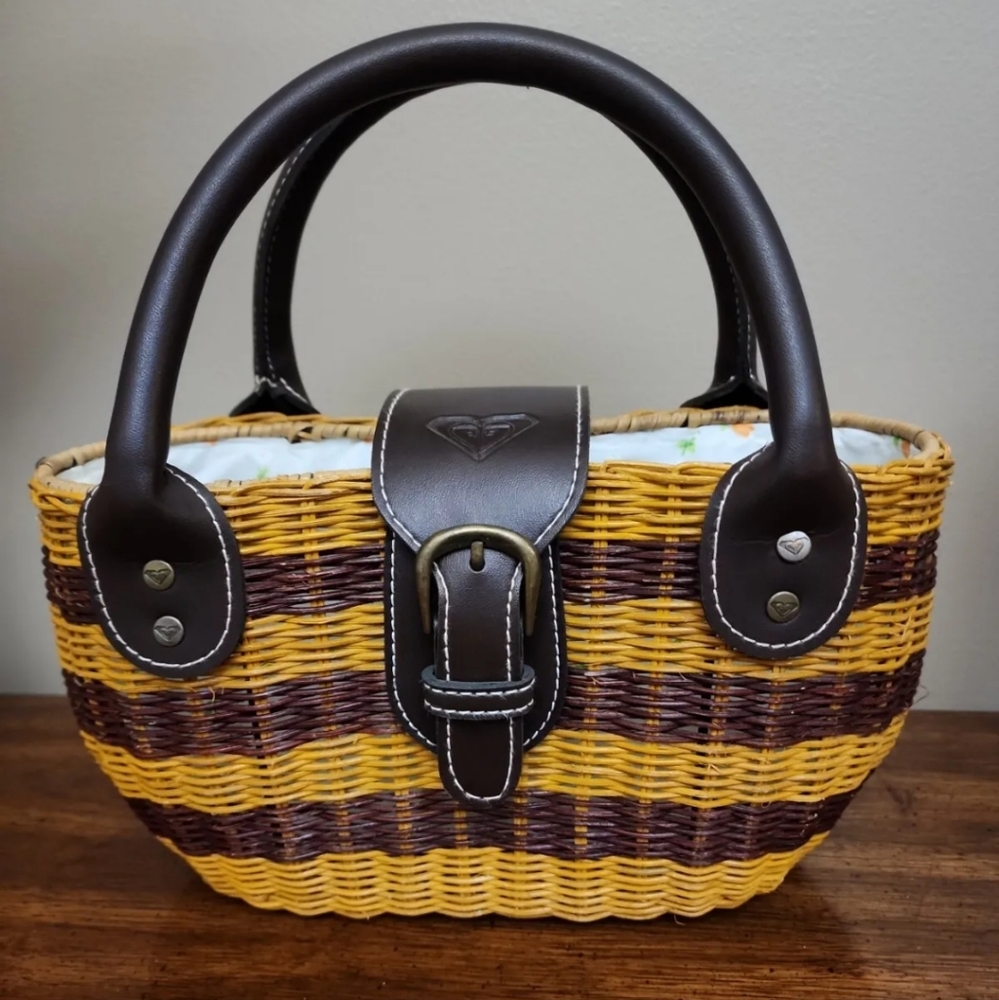 Roxy Straw Purse